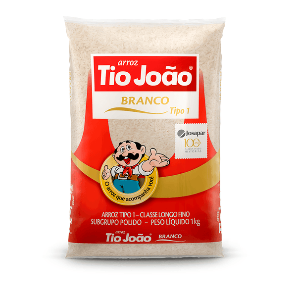 Arroz Tio João Branco - 1 kg