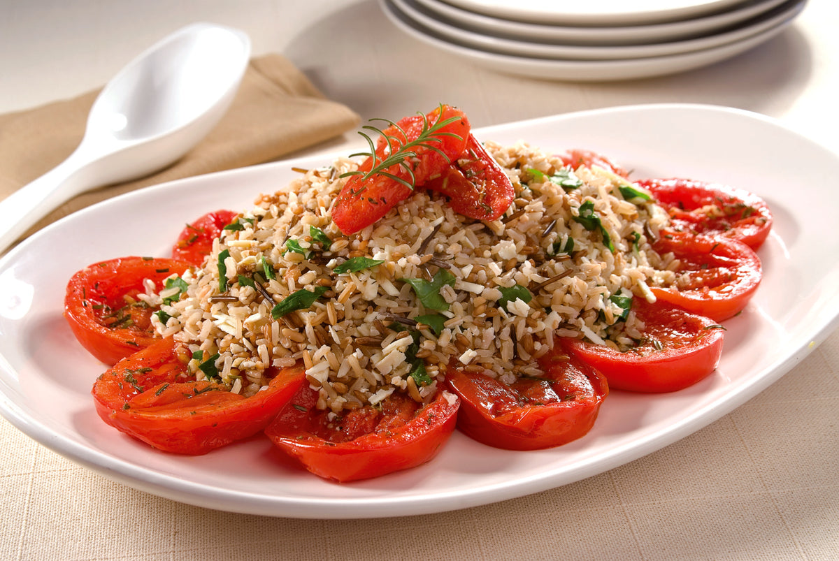 7 Cereais com Agrião e Tomates ao Forno