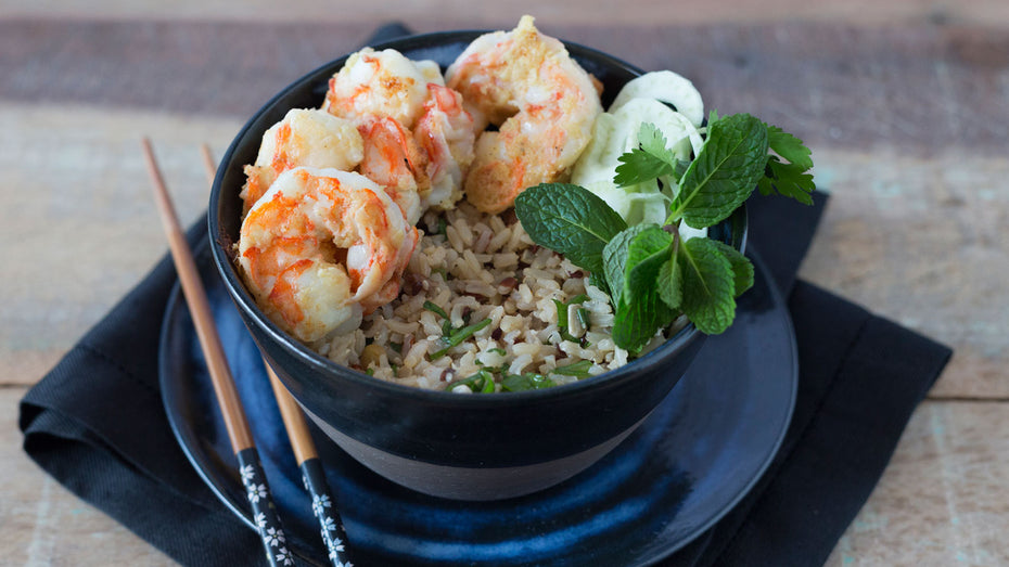 Arroz Oriental com Camarão