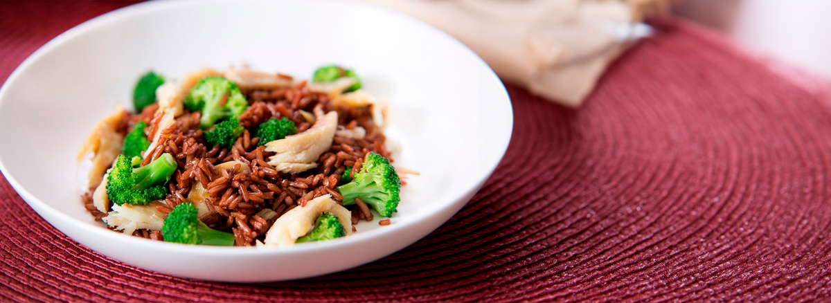 Arroz com Lascas de Bacalhau e Brócolis