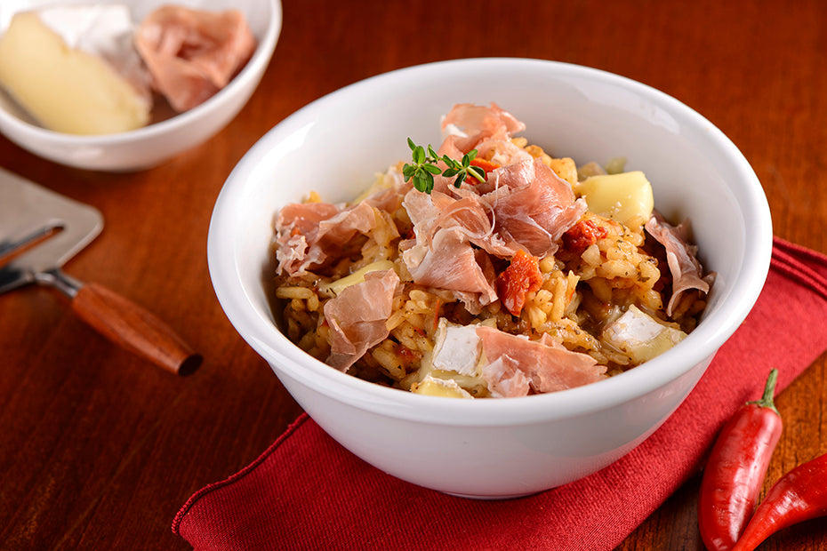 Risoto Napolitano com Parma e Brie