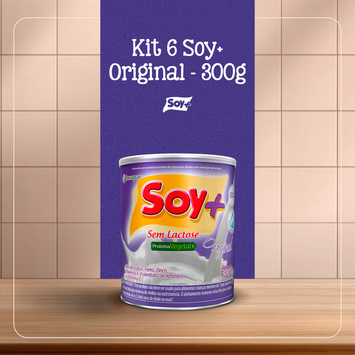 Kit 6 Soy+ Original - 300G