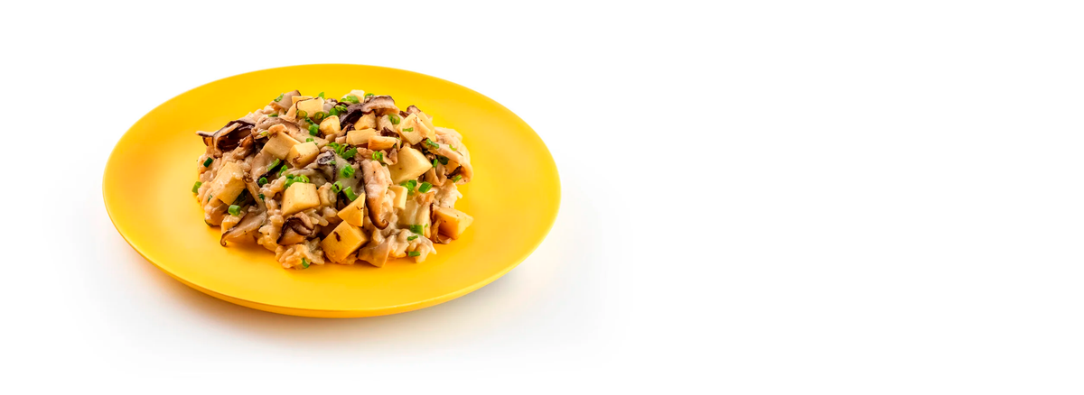 Risoto de Palmito Grelhado e Shitake