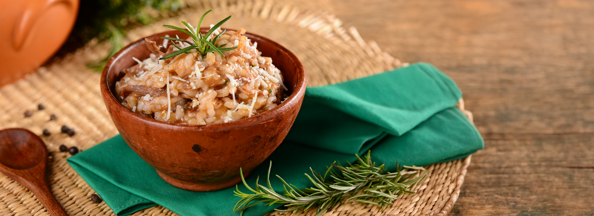 Risoto de Carne de Panela e Parmesão