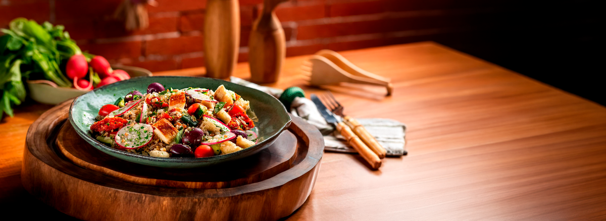 Salada Mediterrânea com 7 Cereais