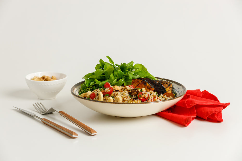 Salada de Grãos com Abóbora