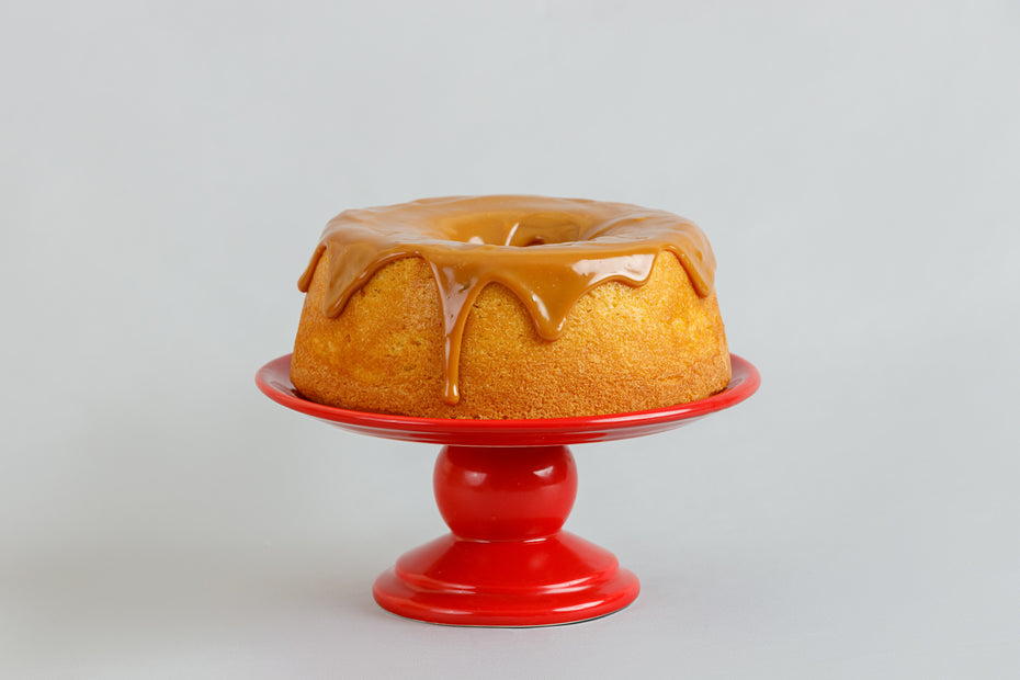 Bolo de Baunilha com Doce de Leite