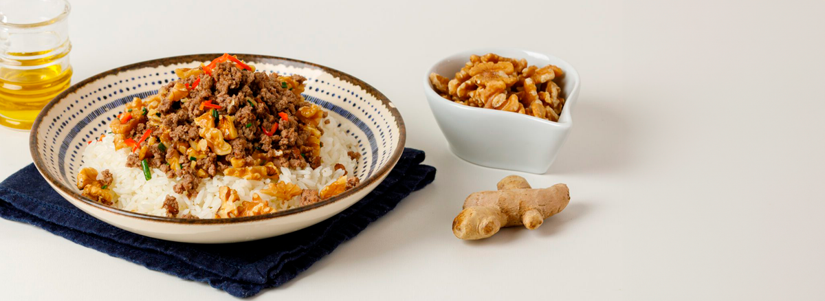 Arroz com Carne Moída